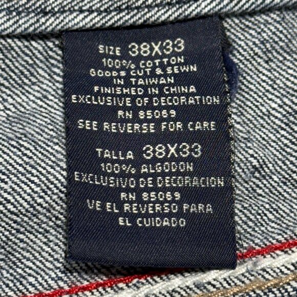 Vintage Paco Jeans Baggy Y2K  Denim Pants Embroidered Graphic Streetwear 38"x 33 - Picture 3 of 12